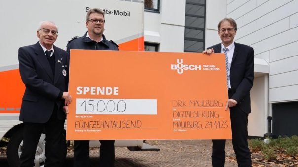 Busch spendet 15.000 Euro an das Rote Kreuz