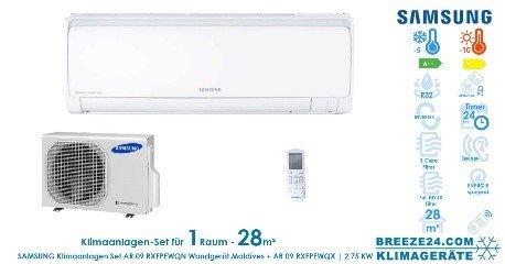 Klimaanlagen – Set von Samsung für 1 Zimmer mit bis Zu 28 m²