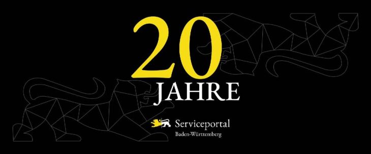 Wir gratulieren! Das Serviceportal Baden-Württemberg feiert seinen 20. Geburtstag