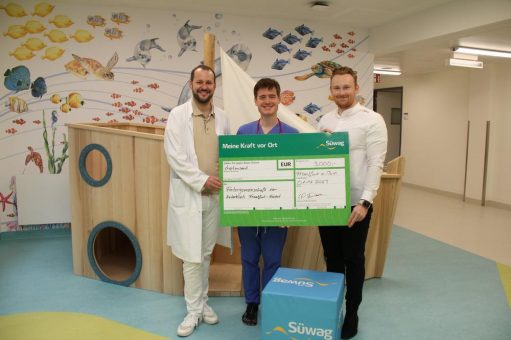 Süwag spendet 3.000 Euro an die Fördergemeinschaft der Kinderklinik Frankfurt-Höchst