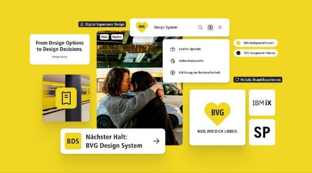 Strichpunkt und IBM iX entwickeln ein digitales Design System mit der BVG