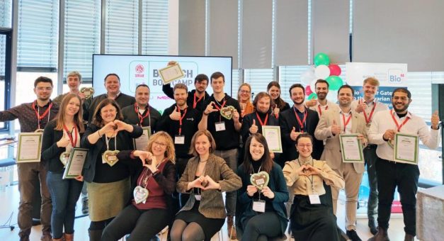 Start-ups präsentieren ihre Ideen auf dem „Munich Demo Day” des BioTech Bootcamps von BioM und SmiLe