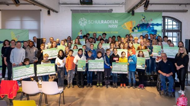 Schülerinnen und Schüler sammeln über 11,5 Millionen Kilometer im Landeswettbewerb „Schulradeln NRW“