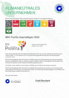 Nachhaltigkeit ist bei der BKK ProVita Chefsache