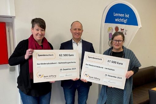 Großzügige Spende der BBBank Stiftung stärkt den Kinderschutzbund