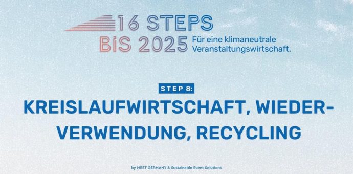 Die 16 Steps Initiative stellt ihren 8. Schritt vor: Kreislaufwirtschaft