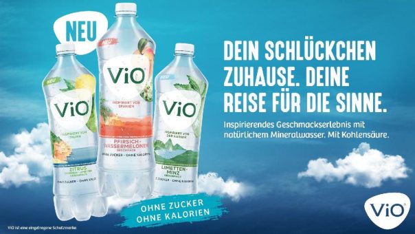 ViO Wasser mit Geschmack: ViO launcht prickelnde Innovation in drei erfrischenden Sorten