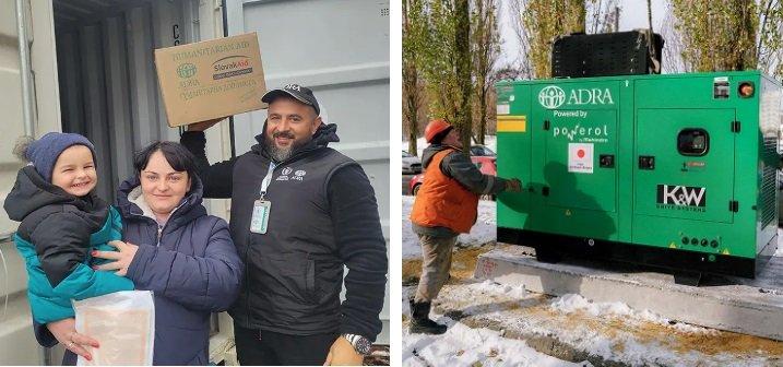 Humanitäre Hilfe durch ADRA Ukraine