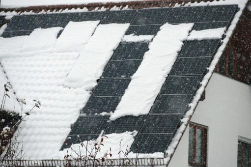 Winter-Wunderland auf dem Dach