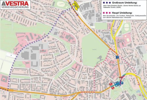 Baumaßnahme Am Obertor – Verkehrseinschränkungen ab 25. August