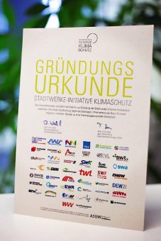 Gründung der Stadtwerke-Initiative Klimaschutz erfolgt