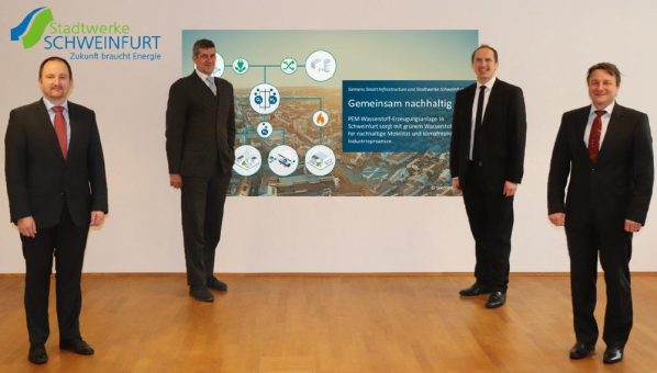 Siemens und Stadtwerke Schweinfurt forcieren Zusammenarbeit bei grünem Wasserstoff