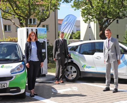 Stadtwerke Schweinfurt nehmen erste Schnellladestation in Betrieb