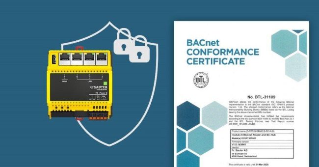 BACnet Zertifizierung für SAUTER BACnet/SC-Router