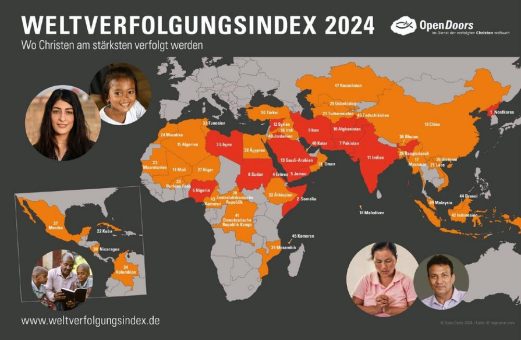 Christliches Hilfswerk „Open Doors“ veröffentlicht Weltverfolgungsindex 2024