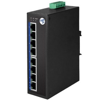 Robuster 8-Port Gigabit Industrial Ethernet PoE Switch mit E-Mark Zertifizierung