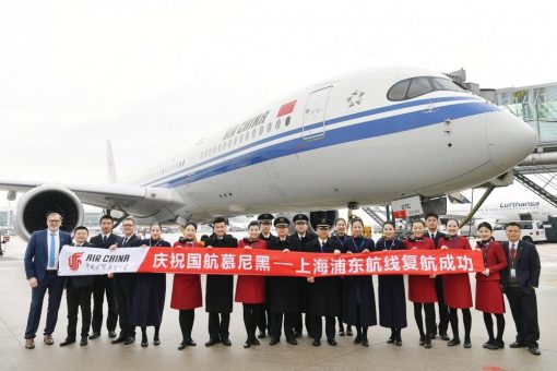 Air China startet Flugverbindung zwischen München und Shanghai