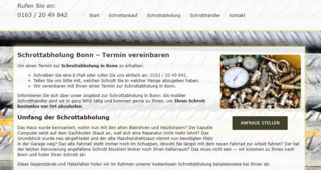 Schrottabholung in Bonn – Schrott-Ankauf-NRW