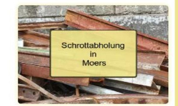 Schrotthändler in Moers – Kostenlose Schrottabholung in Moers für Privatpersonen und Gewerbetreibende