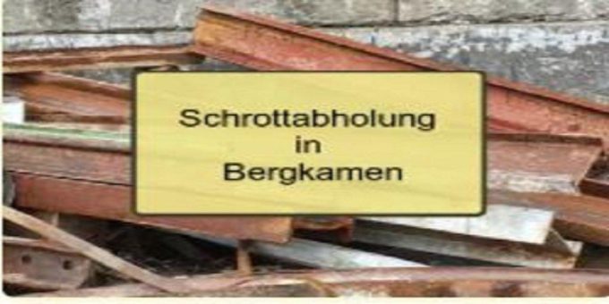 Kostenlose Schrottabholung in Bergkamen für Privatpersonen und Gewerbetreibende