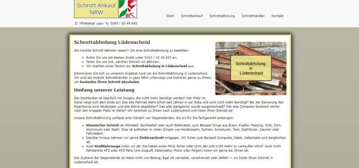 Altmetall abholen in Lüdenscheid