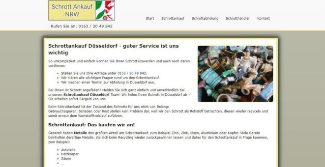 Ankauf von Schrott & Metall in Düsseldorf