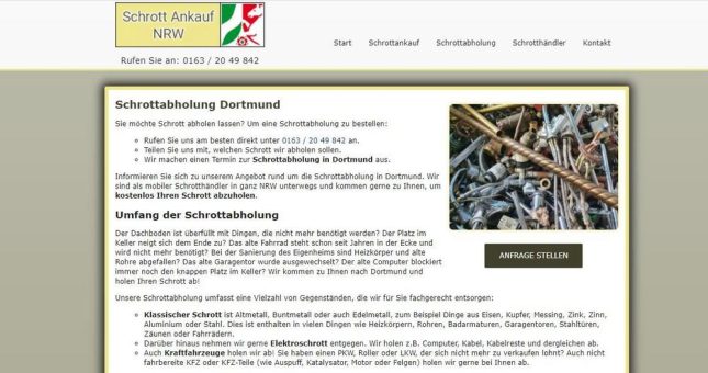 Schrottabholung Dortmund  – Wir Kümmern uns um allen