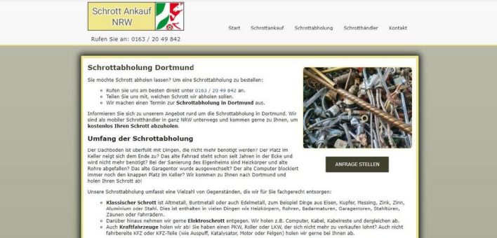 Schrotthändler Dortmund – Schrott entsorgen lassen