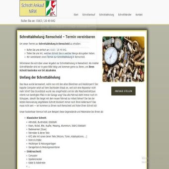 Schrottabholung Remscheid – Schrott ordnungsgemäß entsorgen – Schrott-Ankauf Nrw.de
