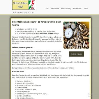 Kostenlose Schrottabholung Bochum bietet die Abholung von Schrott sowie den Ankauf von Metallschrott