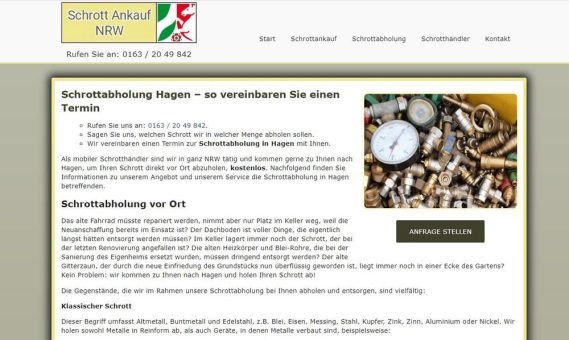Sie werden alle zerlegt und durch die kostenlose Abholung des Schrotts in Hagen zum Kunden abtransportiert