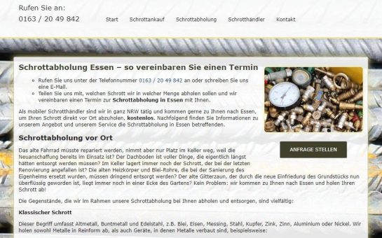 In Essen Kostenlos Schrottabholung Schneller Service mit Schrott-Ankauf-NRW