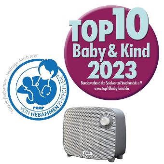 FeelWell Air Heizlüfter von reer in die „Top10 Baby & Kind“ aufgenommen