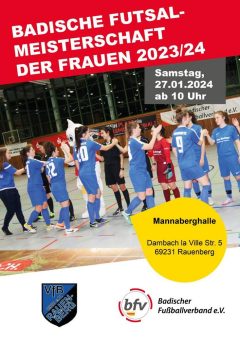 Badische Futsal-Meisterschaften 2023/24: Frauen machen den Anfang