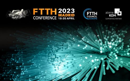 atene KOM erneut Premiumpartner der FTTH Konferenz 2023 in Madrid
