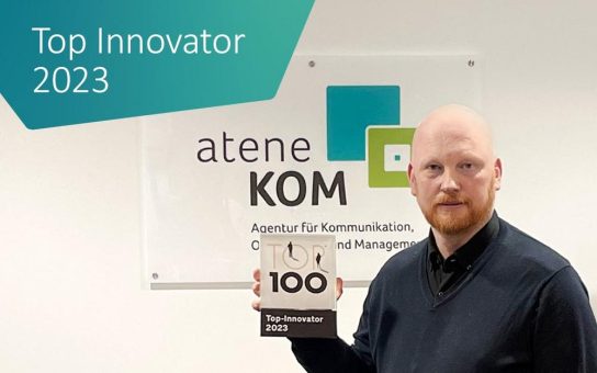 Aller guten Dinge – atene KOM zum dritten Mal TOP-100-Innovator
