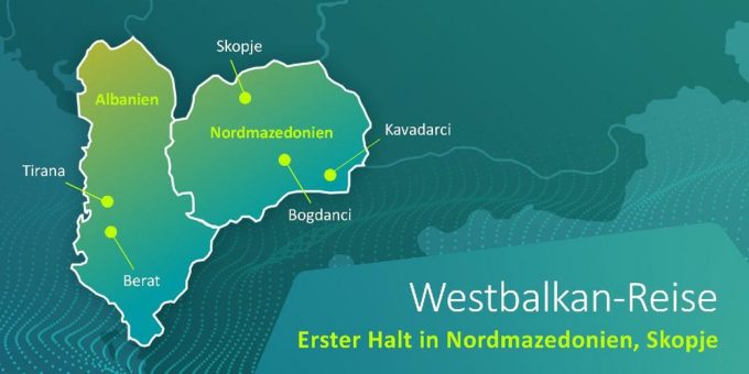 atene KOM Geschäftsführer Tim Brauckmüller begleitet Bundespräsident Frank-Walter Steinmeier nach Nordmazedonien und Albanien