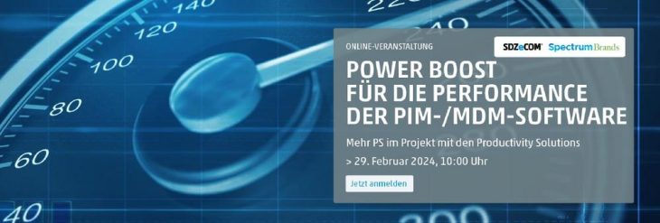 Online-Veranstaltung am 29.02. | Power Boost für die Performance der PIM-/MDM-Software
