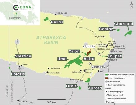 Cosa Resources schließt den Erwerb des Titan-Uranprojekts im Athabasca-Becken, Saskatchewan, ab