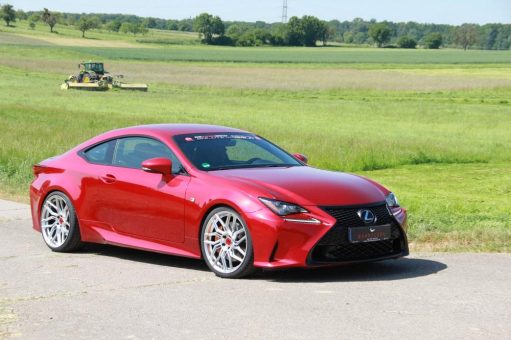 Barracuda Dragoon-Leichtmetallfelgen am Luxus-Coupé Lexus RC 200t