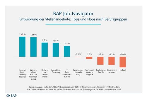 BAP Job-Navigator 07/2019: »Halbjahresvergleich«