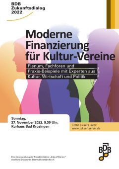 BDB-Zukunftsdialog: Moderne Finanzierung für Kultur-Vereine