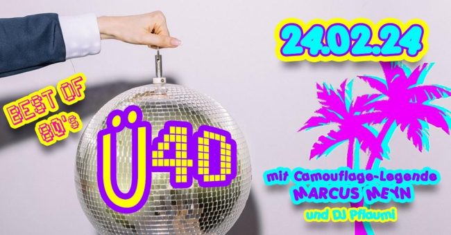Ü40 – The Best of 80’s mit Markus Meyn und DJ Pflaumi | Roxy Concerts, Flensburg