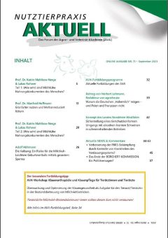 Die neue Ausgabe der NUTZTIERPRAXIS AKTUELL (NPA), Nr. 73  zum Download auf  www.ava1.de