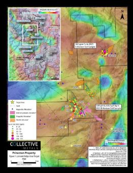 Collective Metals findet hochrangige Ziele auf dem Lamont Ridge-Findlay-Zielgebiet auf seinem Grundstück Princeton