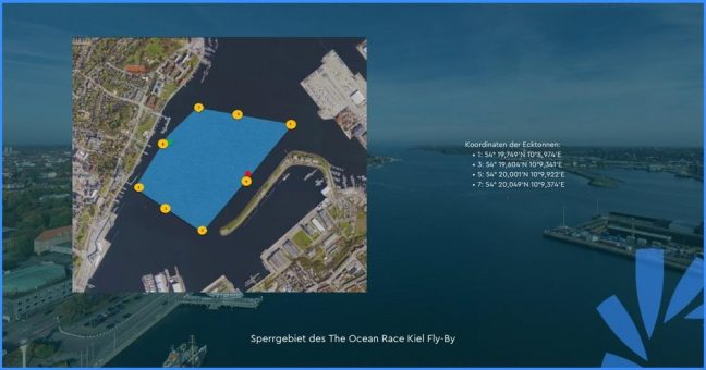 Sperrgebiet und Sperrungen zum The Ocean Race Kiel Fly-By am 9. und 10. Juni 2023