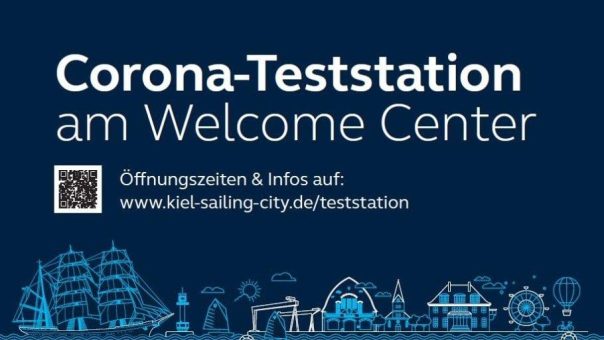 Neue Corona-Teststation beim Welcome Center Kieler Förde