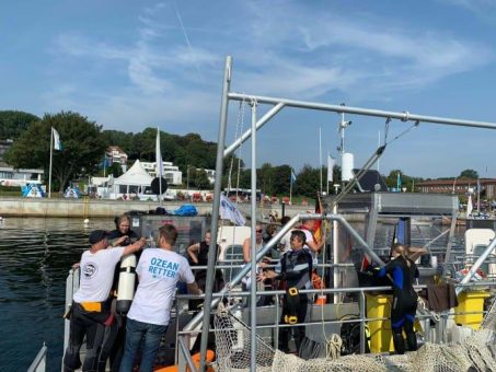 Maritime Müllabfuhr „SeeKuh“ nimmt Kurs Richtung Kieler Innenförde