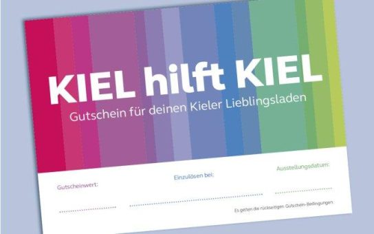 Kiel hilft Kiel-Gutschein bietet ab 8. Dezember Soforthilfe für Handel und Gastronomie