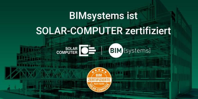 BIMsystems ist SOLAR-COMPUTER zertifiziert